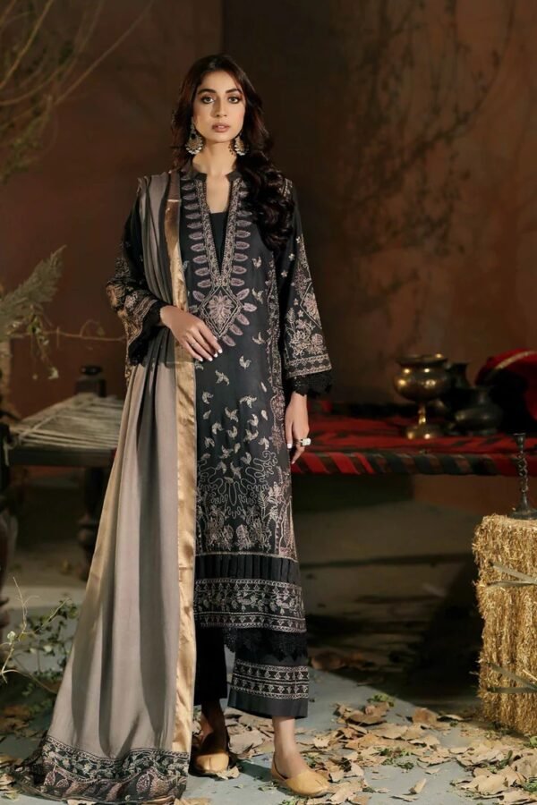 EMBROIDERED PEACH LEATHER WITH EMBROIDERED + TILLA BY Johra