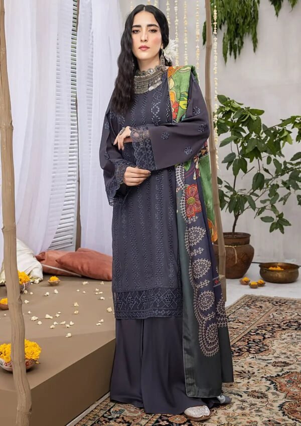 Unstitched/ 3 Pcs Suit