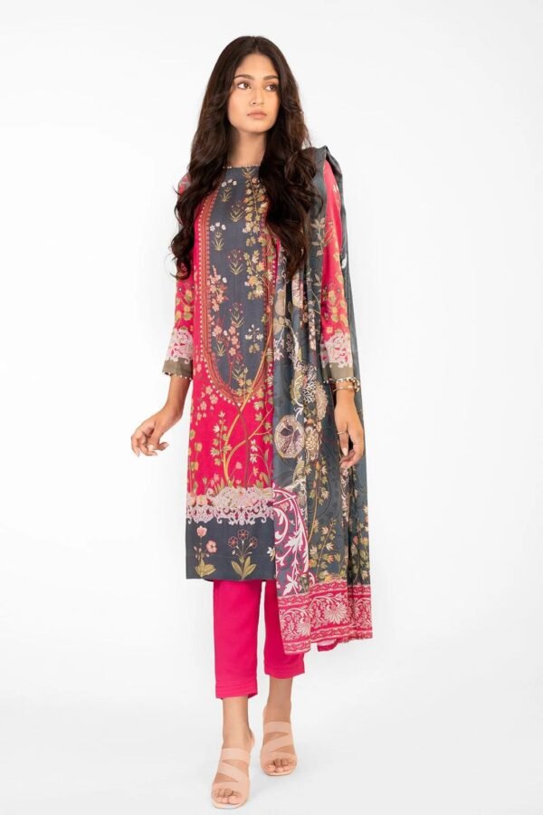 Alkaramstudio  winter COLLECTION  FW-35.1-22-Hot Pink | 3 Piece Classic