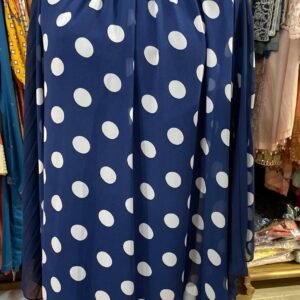 Printed Western Top Blue