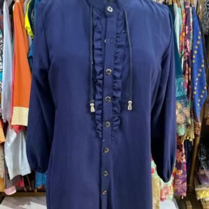 Plain Western Top Blue